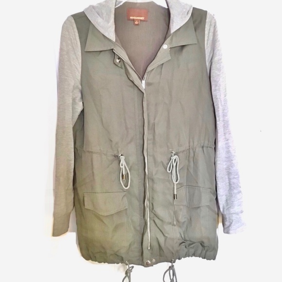 Hive and Honey Piperlime Anorak Utility Jacket Size Medium - Picture 1 of 7